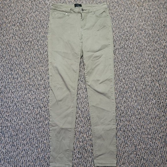 Celebrity Pink Moss Green Stretch Jeans Size 5 Waist 27 - Picture 6 of 16